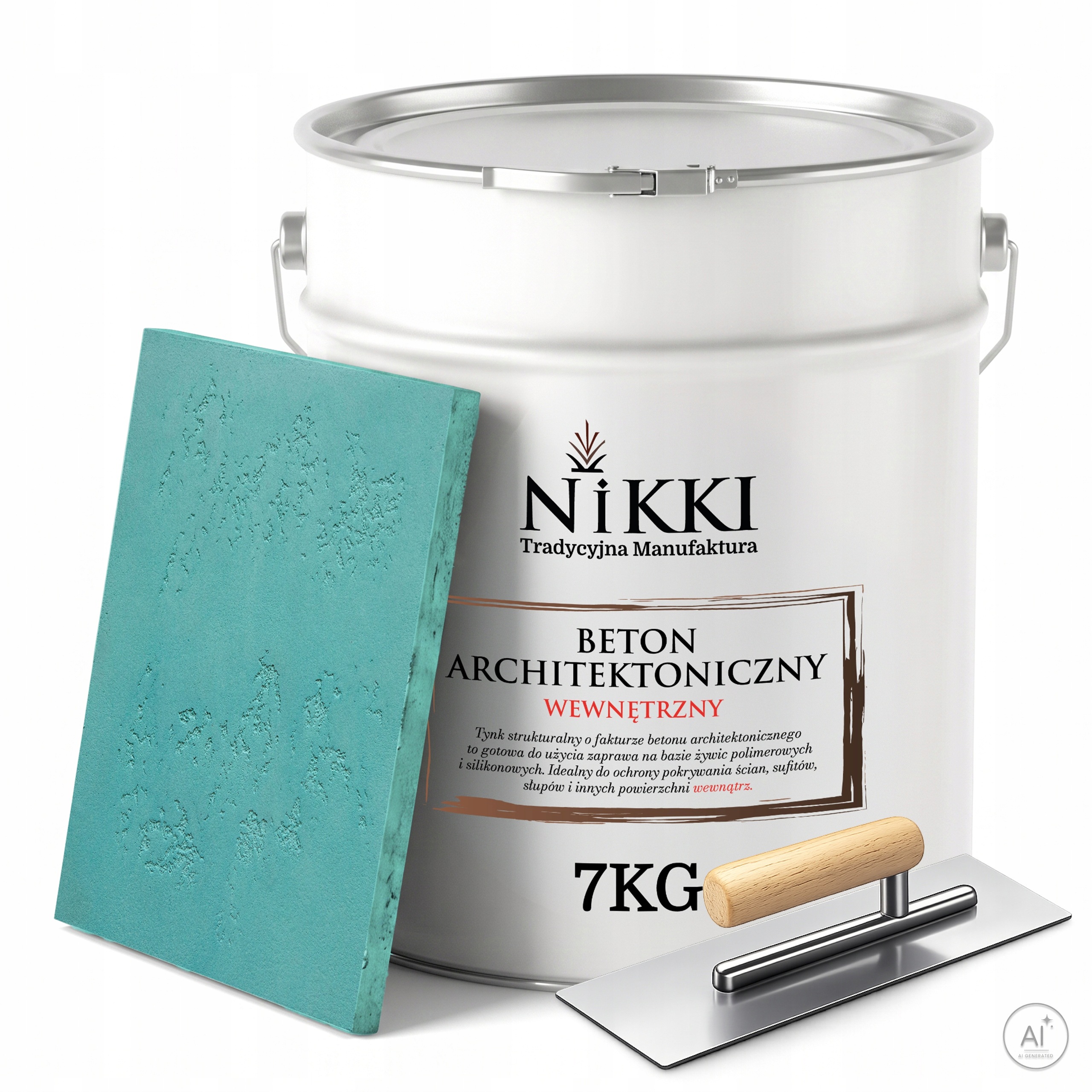 Dekorativní architektonický beton vnitřní 7 kg Tyrkysový H1441 Paca