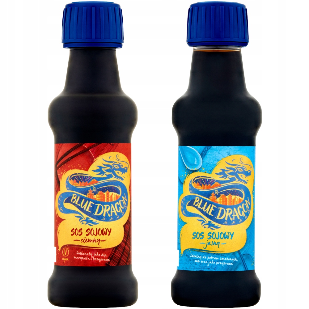 

Blue Dragon Sos sojowy jasny i ciemny MIX 2x150ml