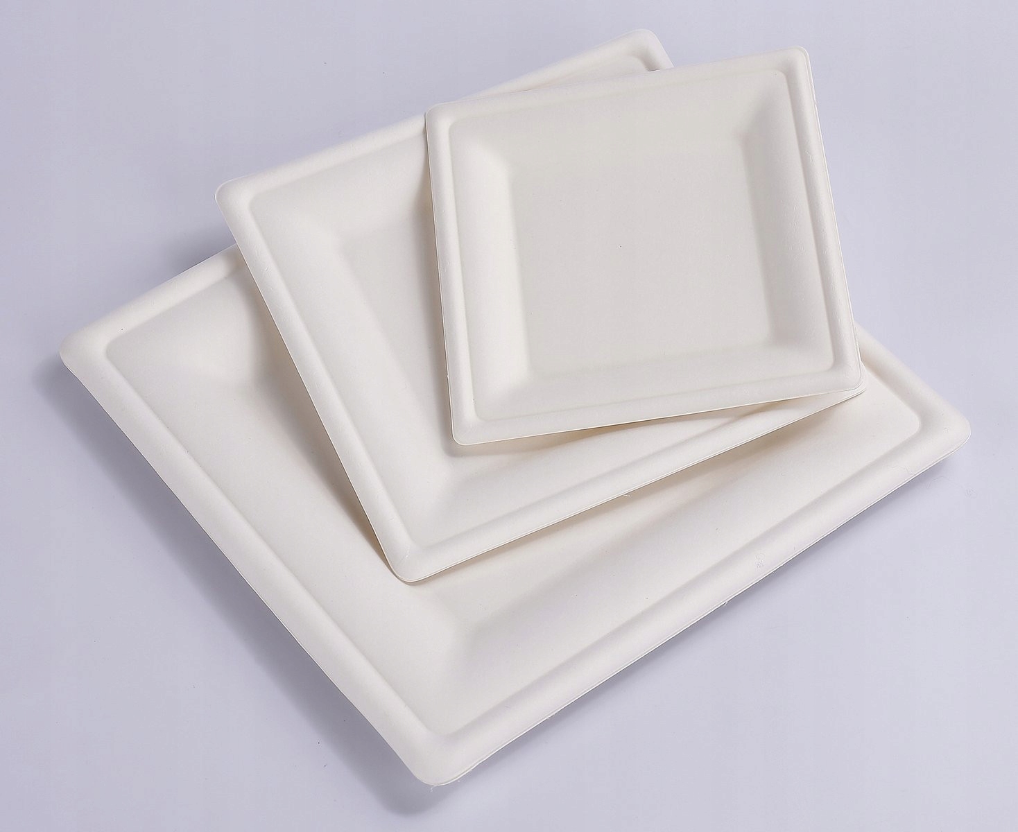 Talerzyki kwadrat 20cm biodegradowalne 50szt EKO Marka inna