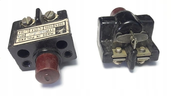 

Przycisk Sterowniczy Samopowrotem Bakelit N226-1R