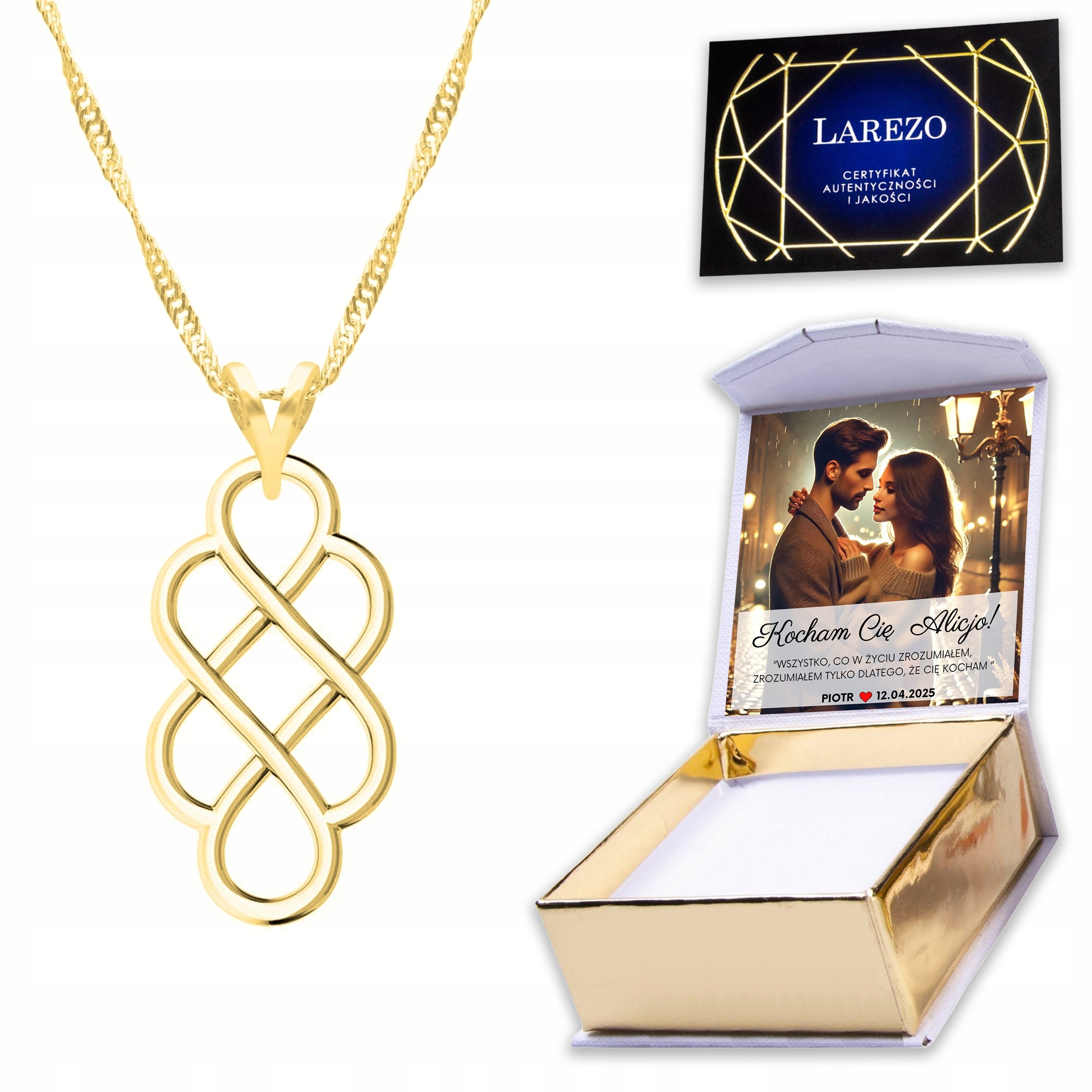 Zlatý náhrdelník 925 s ažurovou rozetou Rozetka Ažurový Přívěsek Ažur Potisk