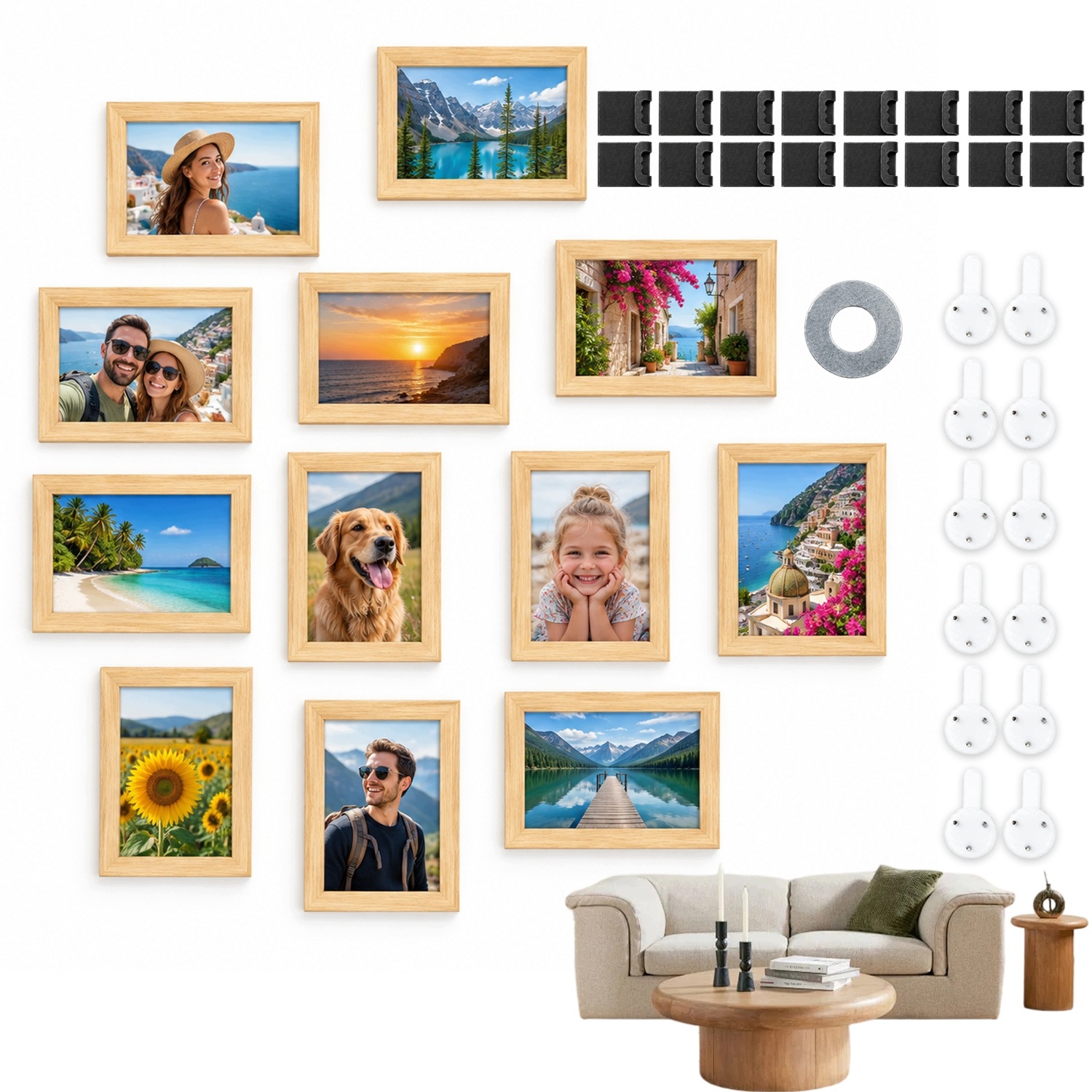 Rámeček Na Fotografie 10*15cm A6 dřevěný fotorámeček na diplomový certifikát