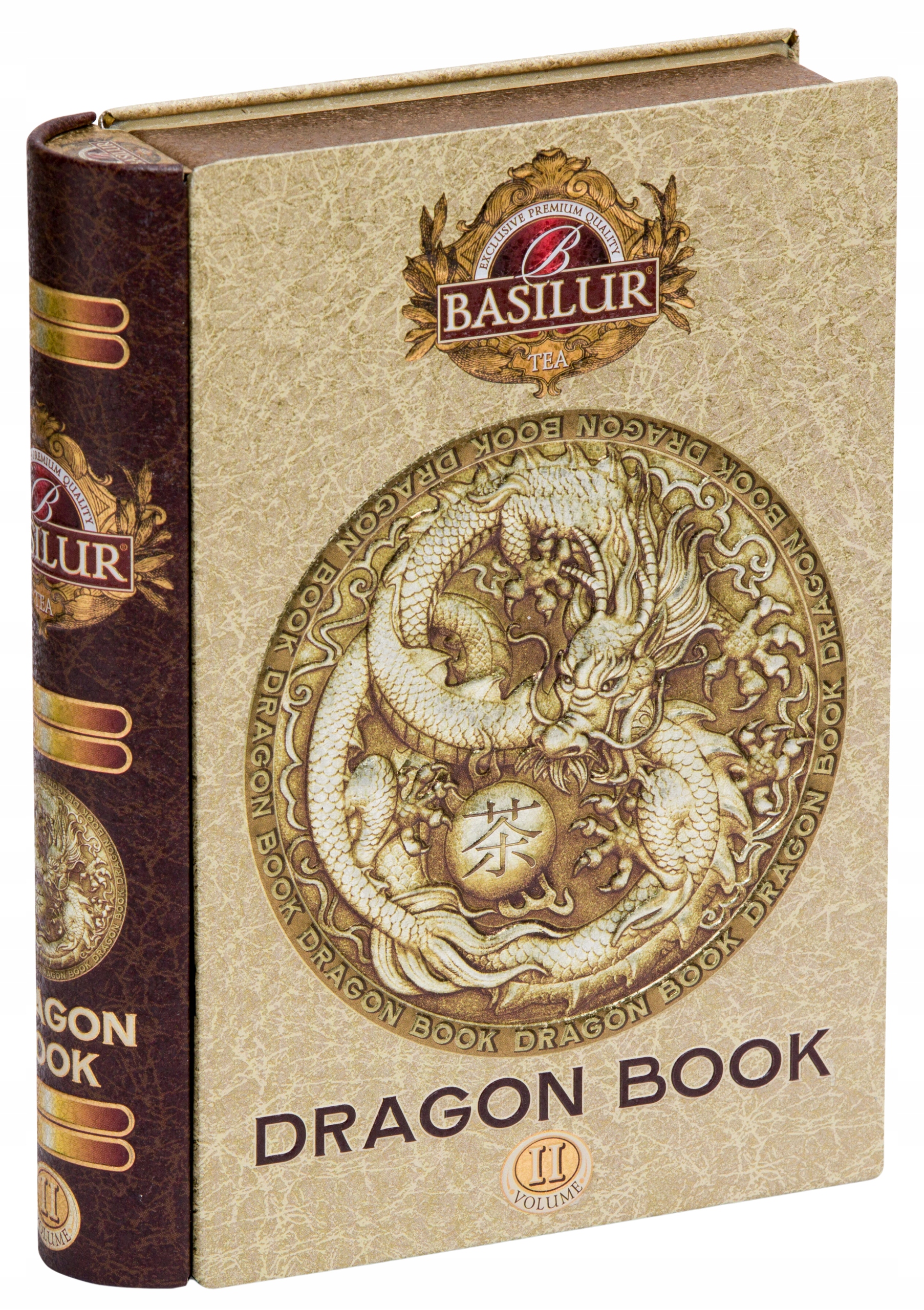 Levně Čaj černý Bez Přísad Basilur Dragon Tea Book Vol.II Plechovka 100 g