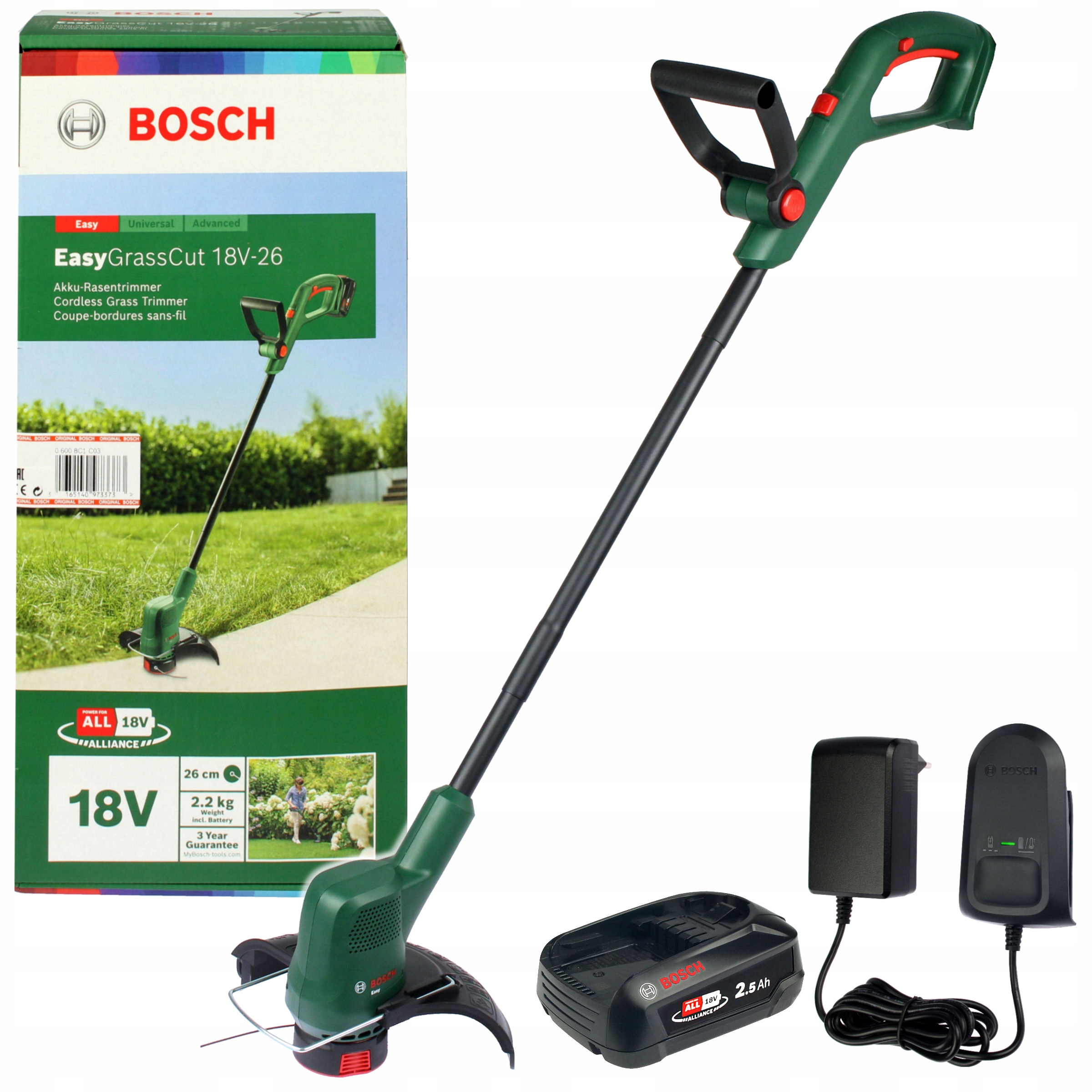 Podkaszarka Akumulatorowa Easygrasscut 18V-26 26cm 18V Bosch 1x2,5Ah