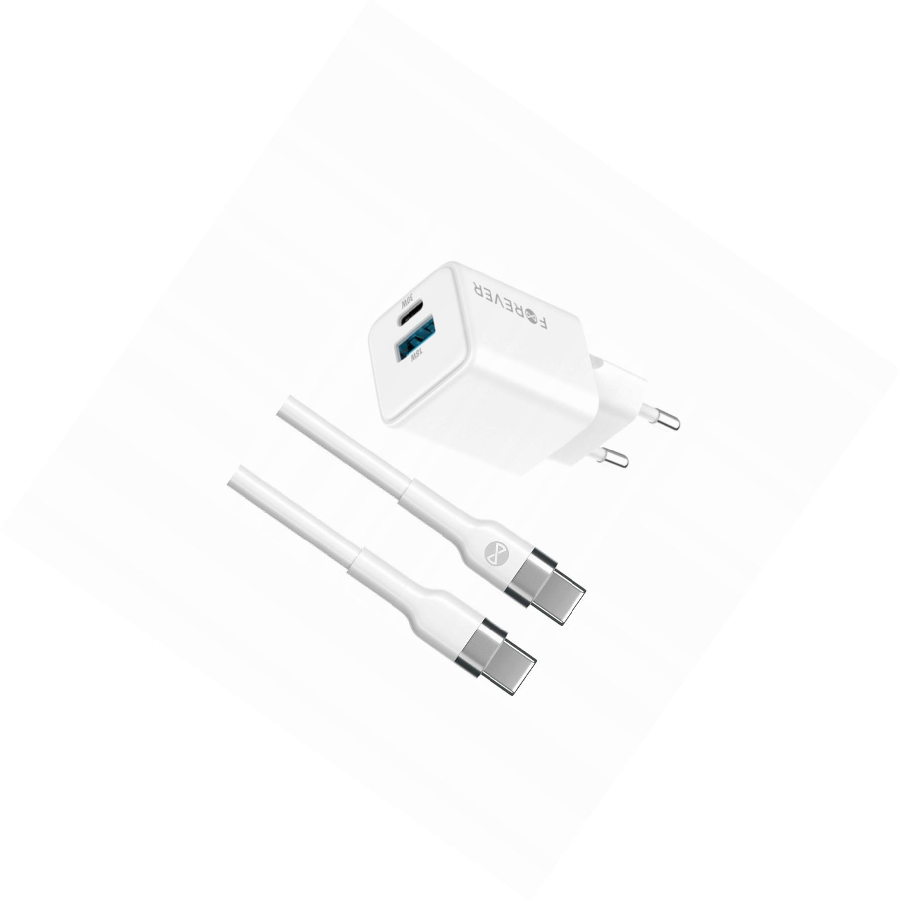 Szybka ładowarka GaN 30W 2 wejścia długim z kablem 2m do Google Pixel 4a
