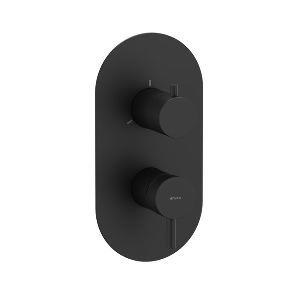 Ravak Espirit 3-cestná podomietková batéria bez tela, čierna X070283