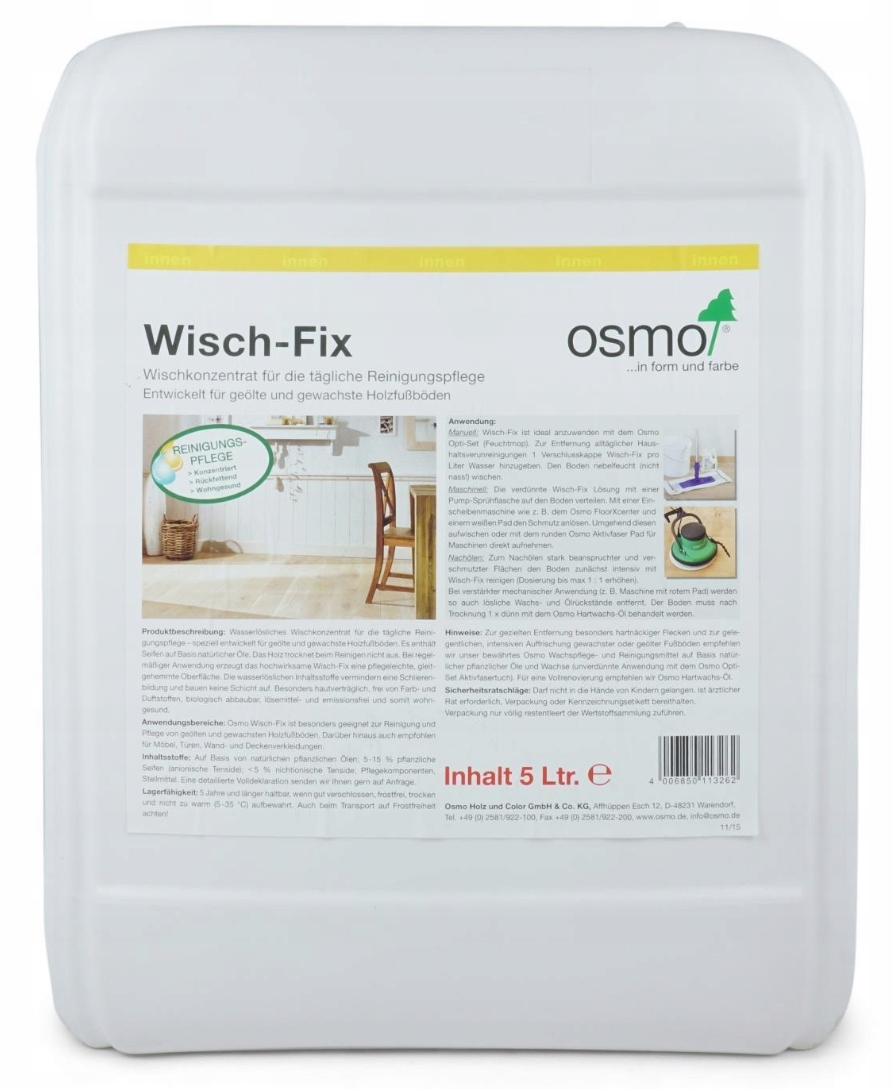 Osmo 8016 Wisch-Fix 8016 5L mýdlo na mytí a péči o dřevěné podlahy