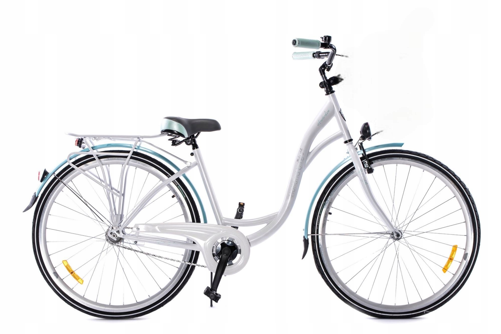 Rower 26 Storm 1-BIEGOWY Biało-turkus Amsterdam