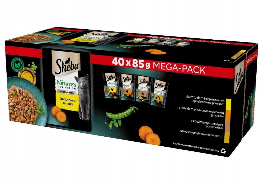 Levně Sheba Nature's Collection drůbeží příchutě v želé Drůbež Adult Mokrá k