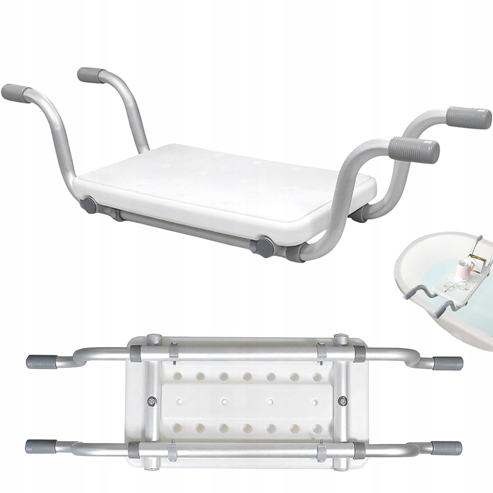 Ławka Wgłębna Do Wanny Ławeczka Wannowa Nośność 136 Kg Łatwa Do Czyszczenia