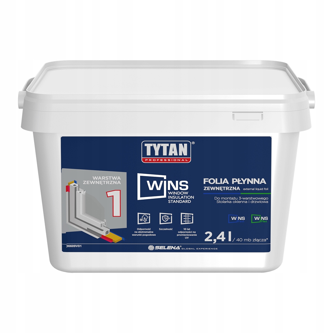 

Folia Płynna Zewnętrzna 2,4 l biały; Wins Tytan