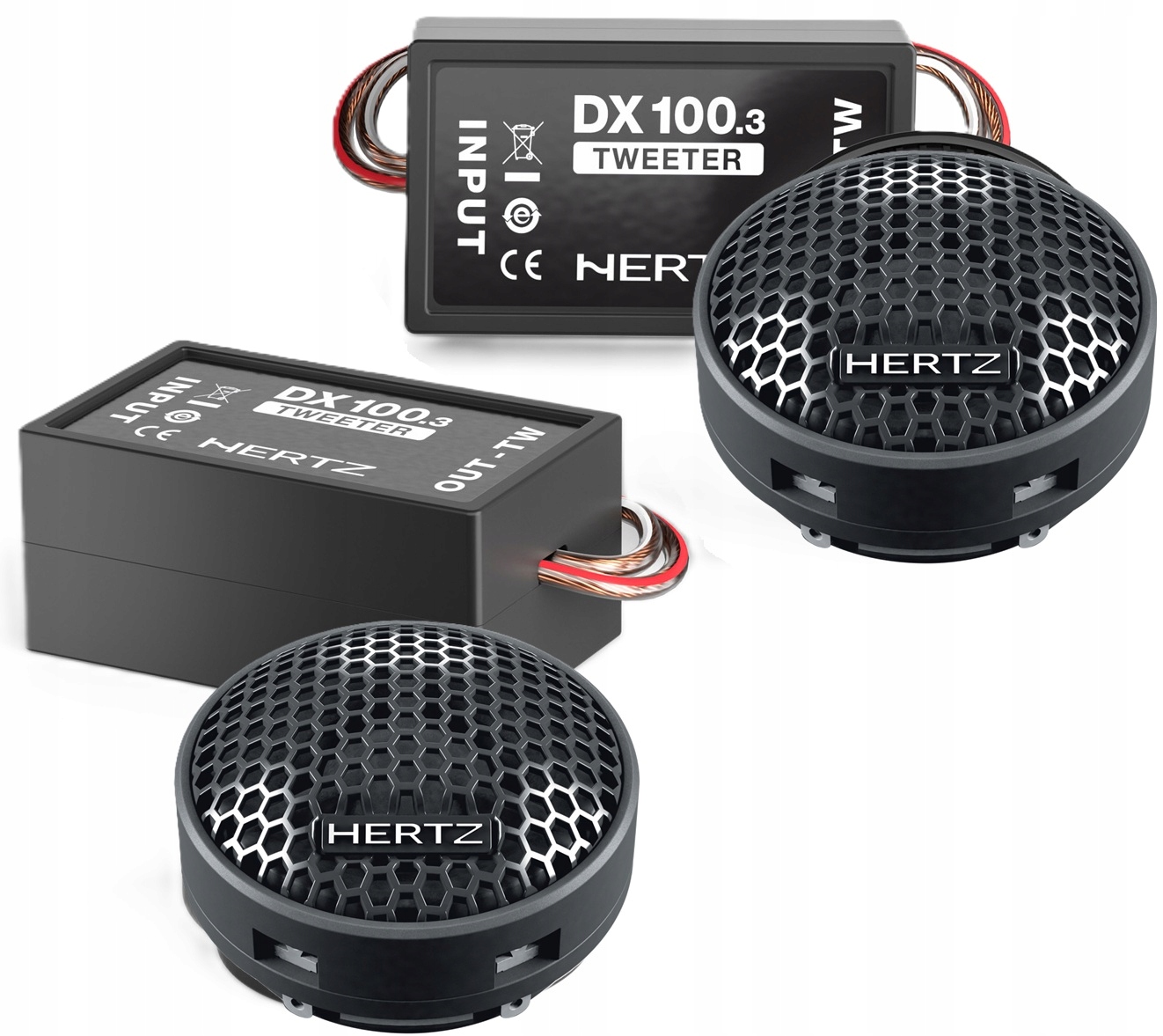 Tweetery Hertz Dt 24.3 80W Precyzja Krystaliczne Wysokie Tony Zwrotnice