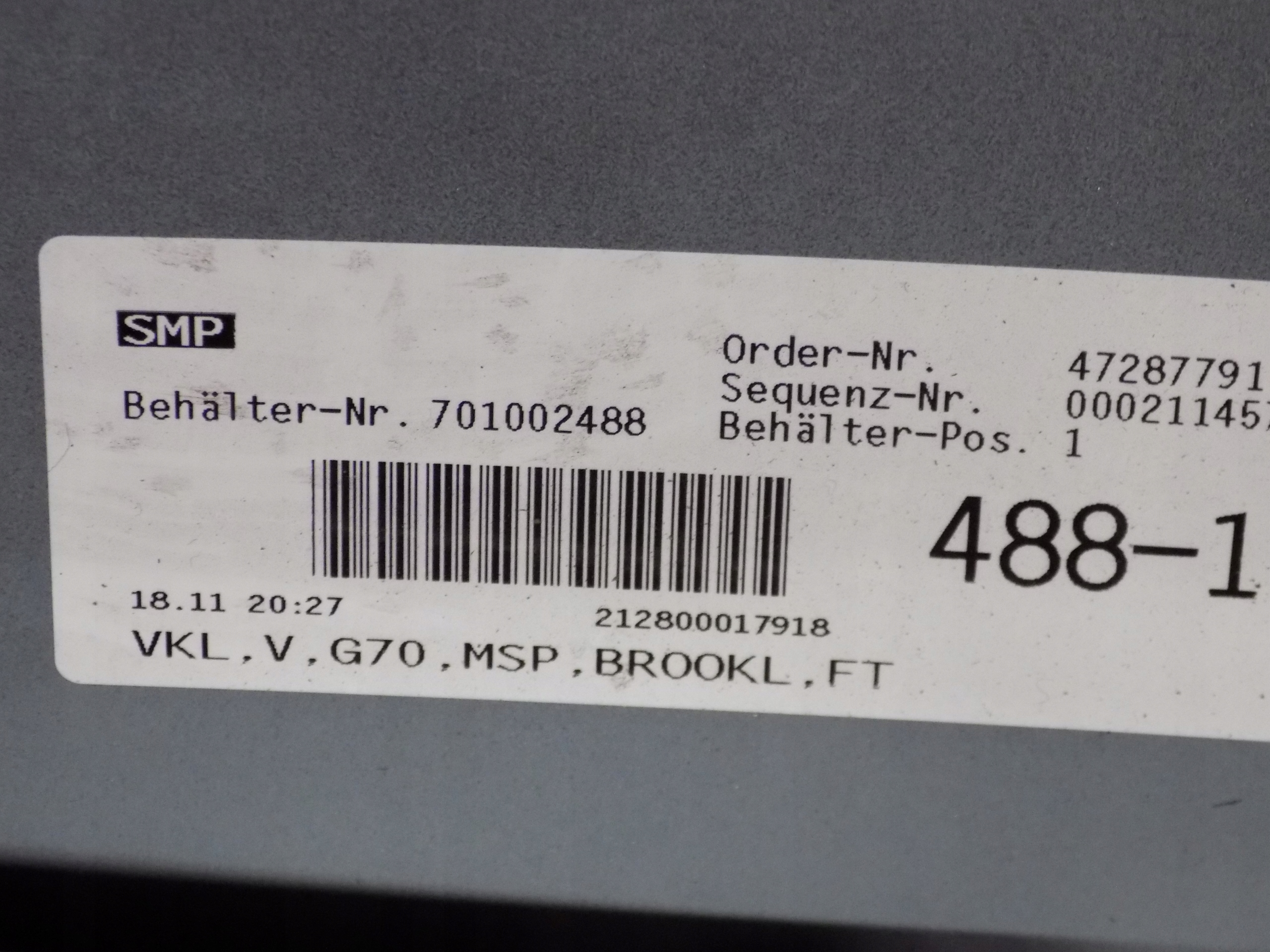 BMW 7 G70 front bumper BROOKLYN M-PAK 6PDC