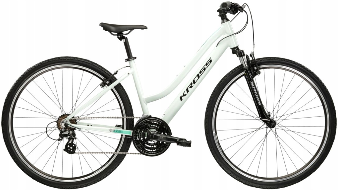 Rower crossowy damski Kross Evado 2.0 L(19") 28 Miętowy/czarny Połysk