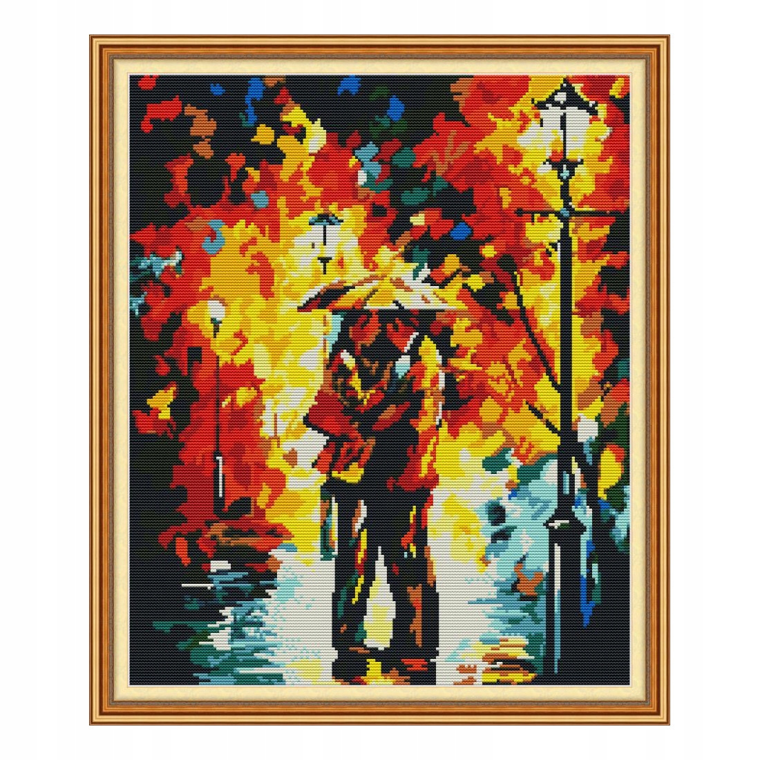 Kanva s potiskem vyšívací sada (kanva,mulina,jehla)