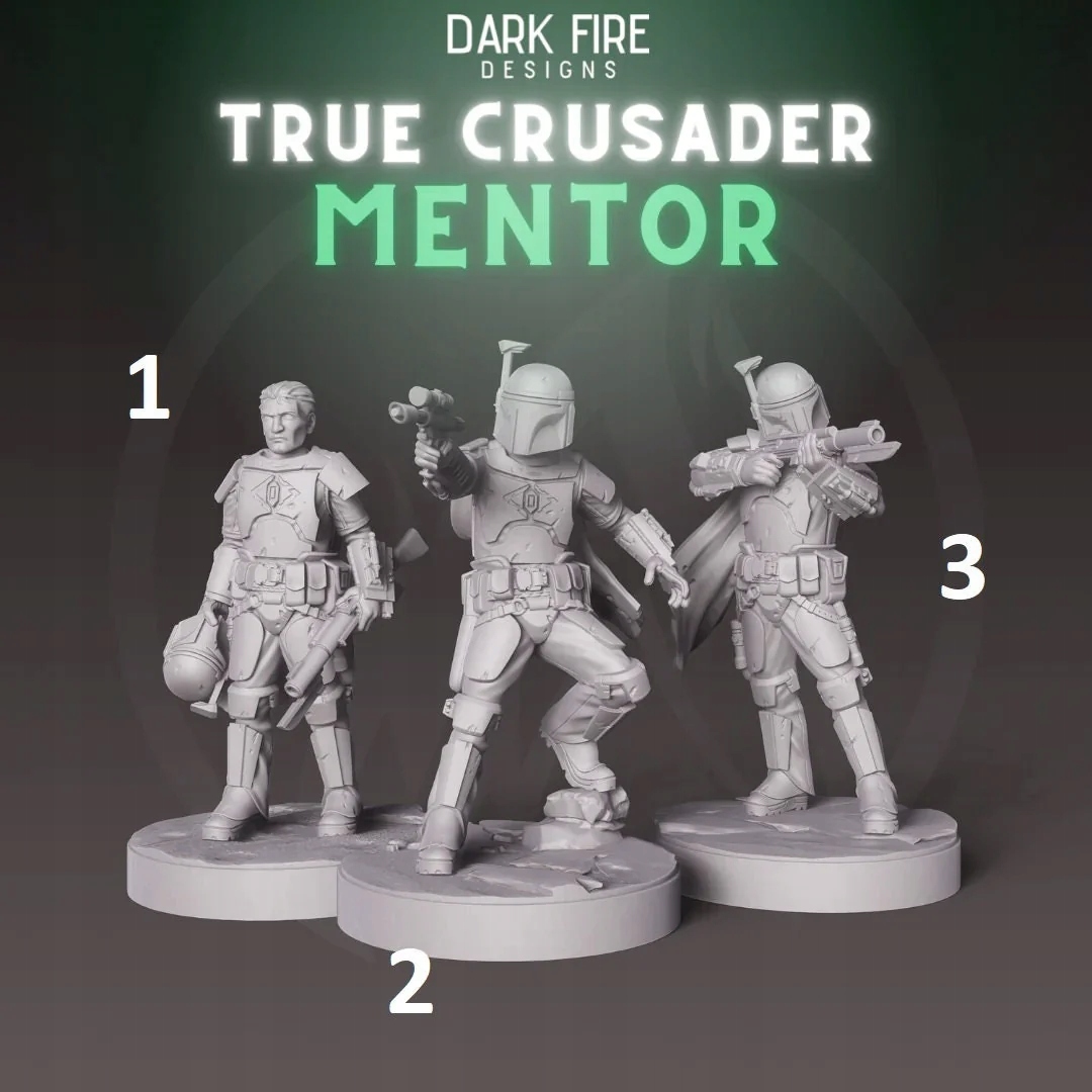 The True Crusader Mento model pasuje do gry StarWars Legion 2