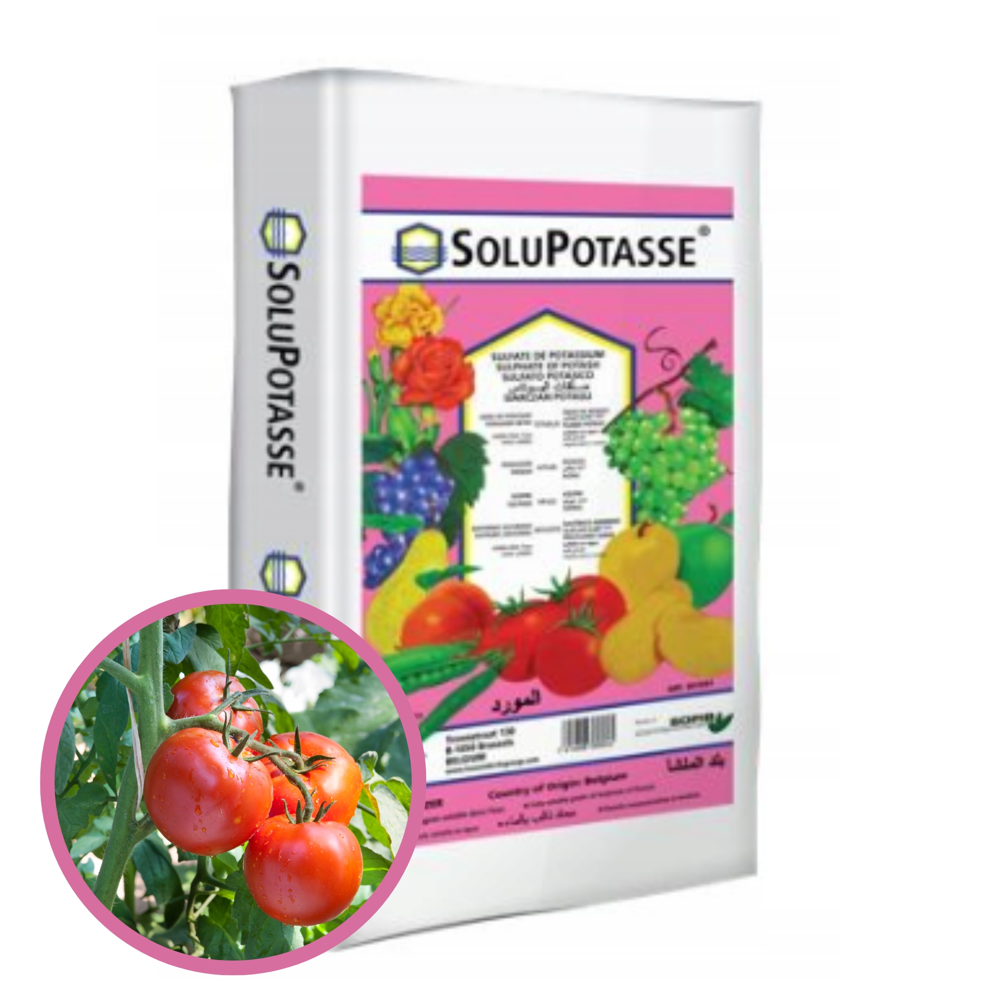 Siarczan potasu SoluPotasse Tessenderlo 25kg Nawożenie Upraw Pod Osłonami