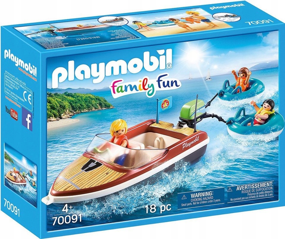 Playmobil 70091 Łódź motorowa z pontonami