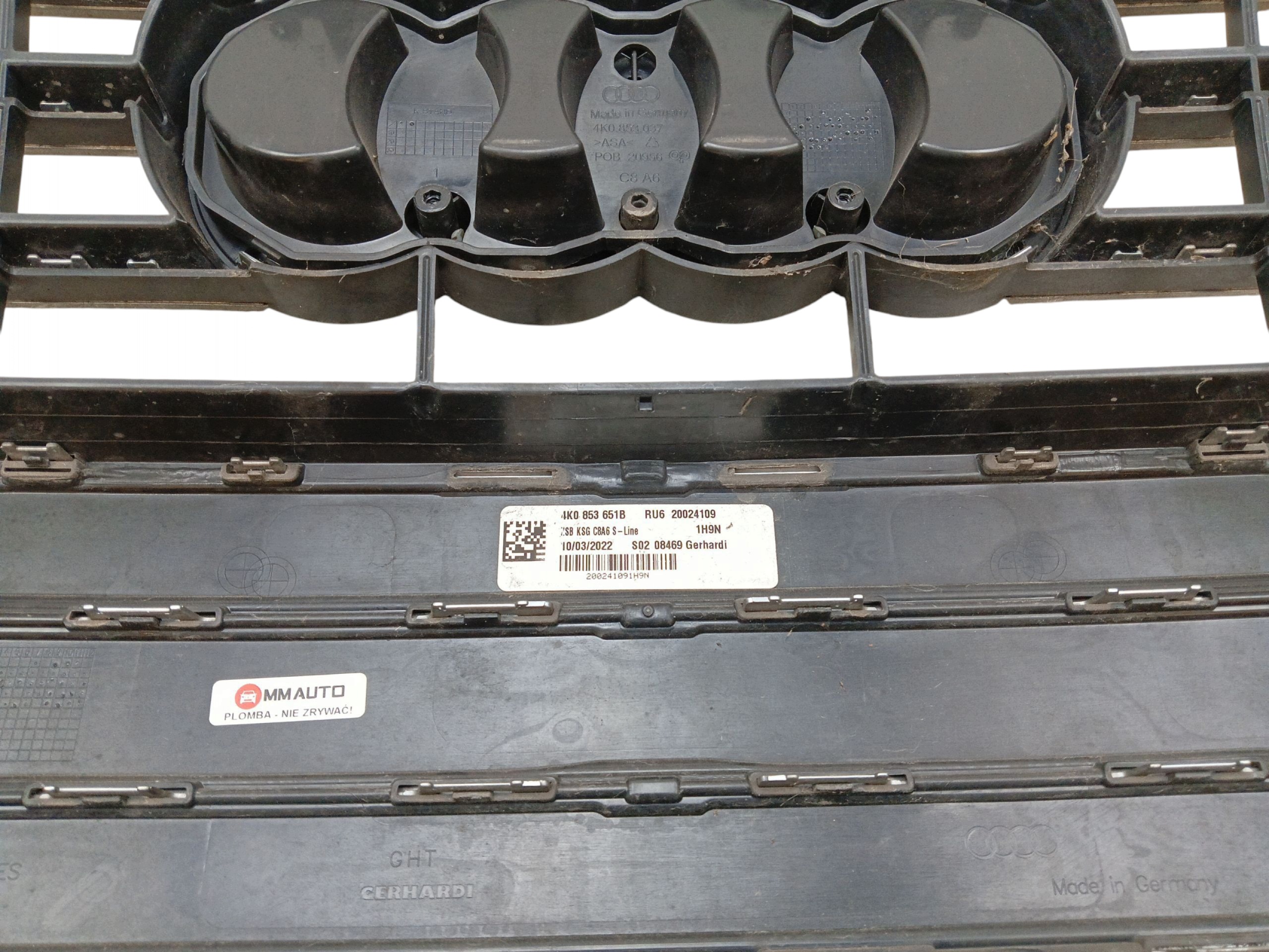 grid front PREKLADgrill radiator AUDI A6 C8 (18-23) 4K0853651B