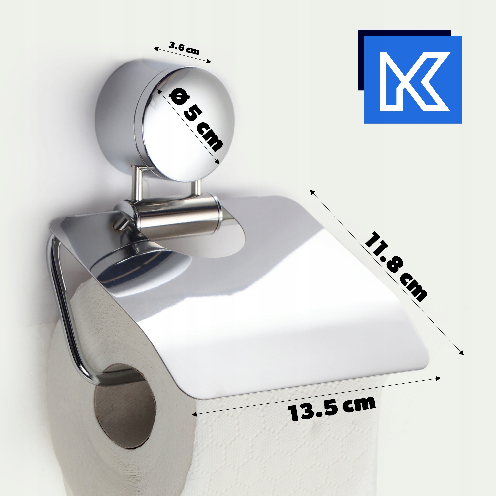UCHWYT NA PAPIER TOALETOWY DO WC CHROM LOFT Kod producenta K8520