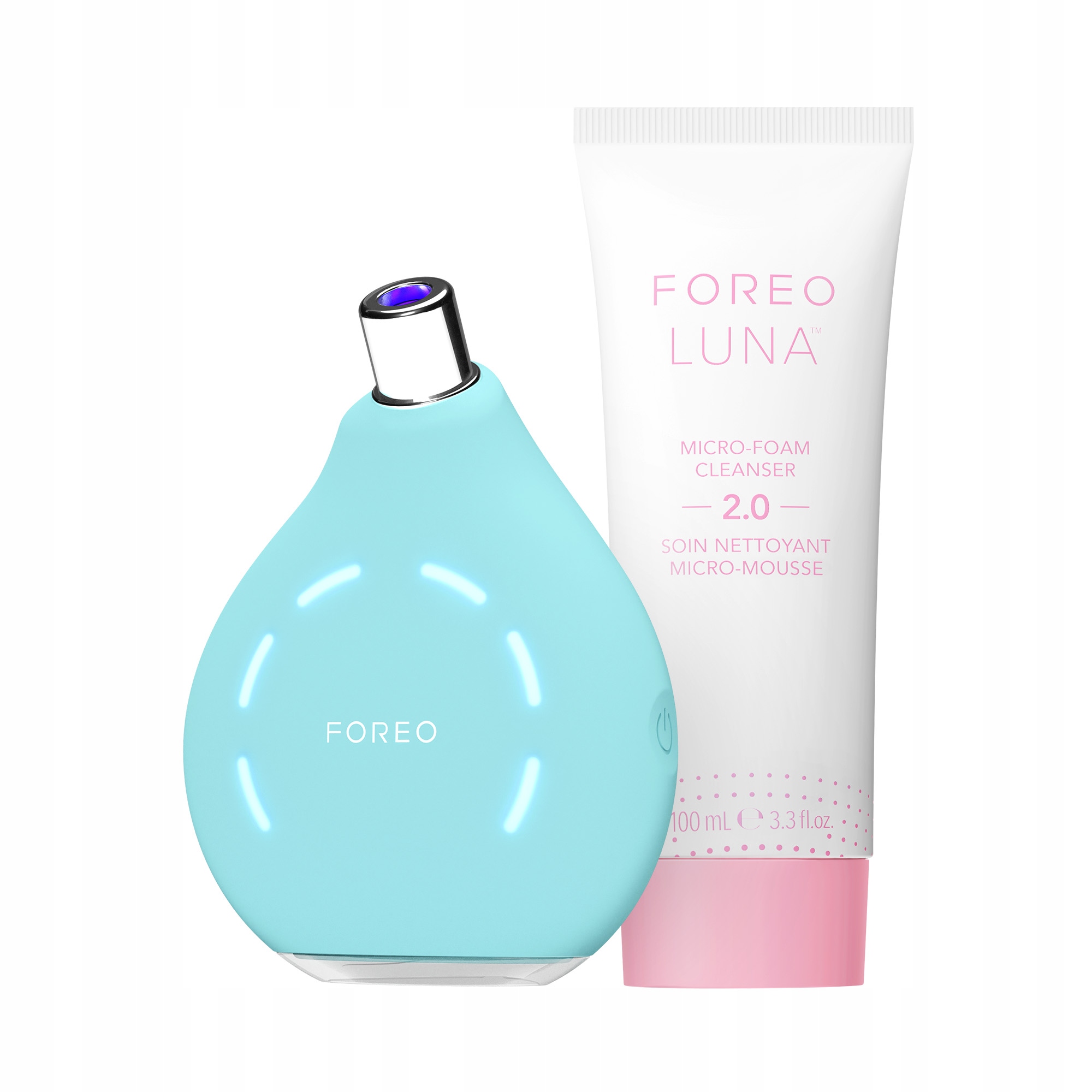 Foreo Kiwi & Luna Micro-Foam Cleanser 2.0 100 ml Bundle
