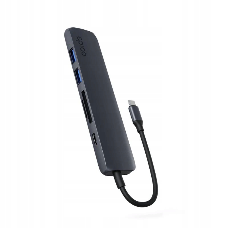 Hub Epico 6in1 Aluminium Hub 8K s Usb-c konektorem temně inkoustový