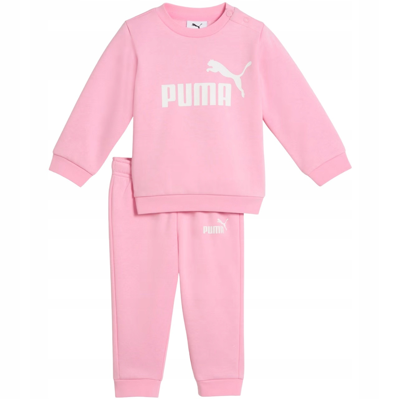 Dres dla dzieci Puma Minicats Ess Crew różowy 686280 70