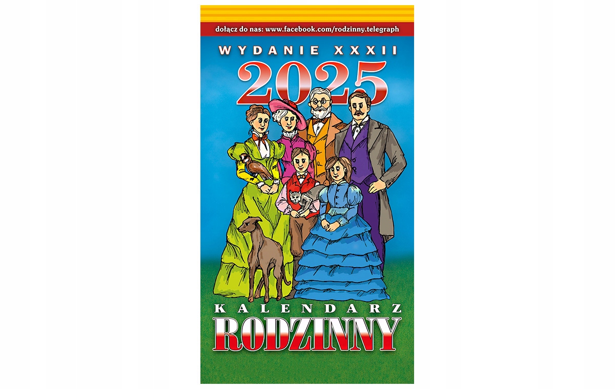 KALENDARZ ZDZIERAK RODZINNY 2025 Tradycyjny kalendarz bloczkowy zrywany