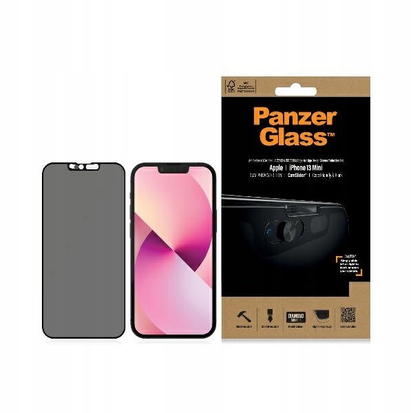Szkło prywatyzujące do iPhone 13 mini PanzerGlass CamSlider Antibacterial