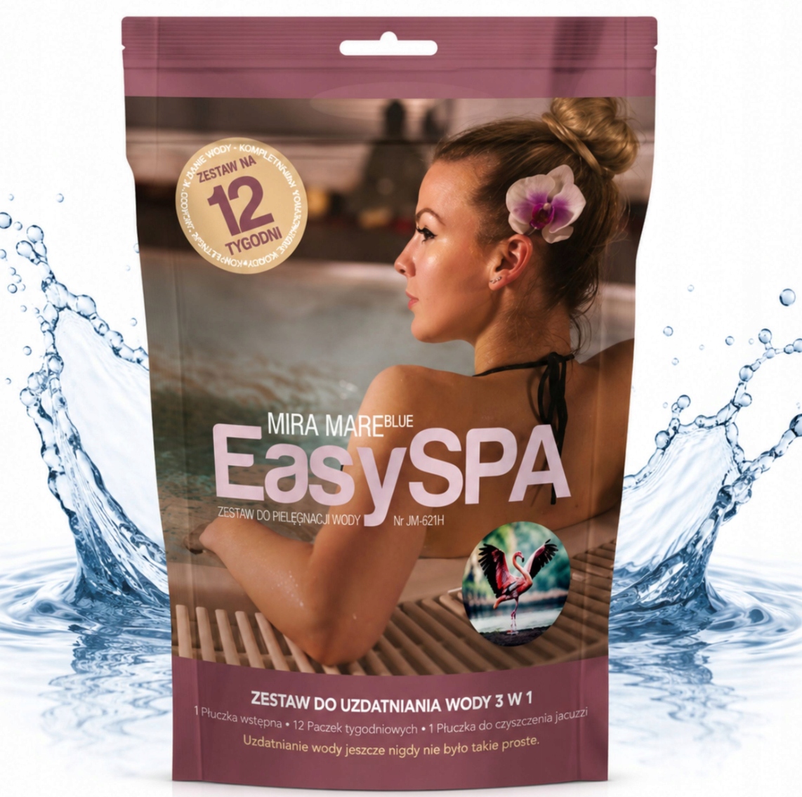 Miramare EasySPA zestaw do dezynfekcji wody w jacuzzi i basenach spa 1KG