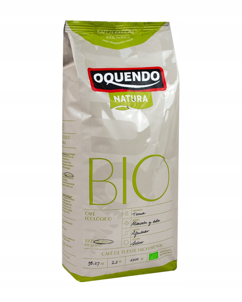 Káva zrna 100% Arabica Oquendo Café Ecológico 1000 g 1kg
