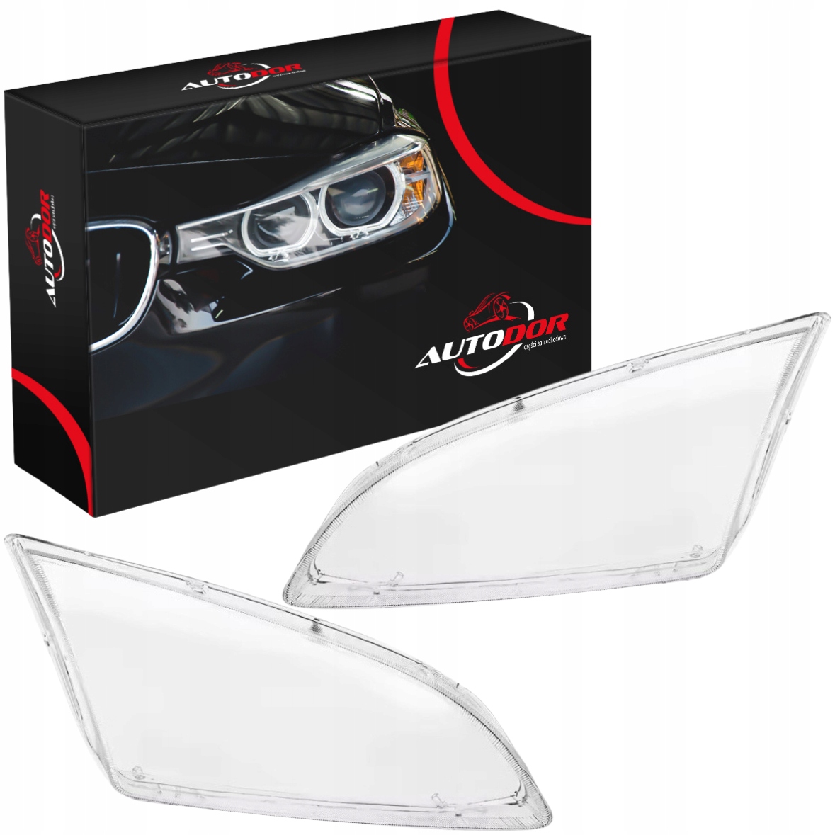 Ford Focus II 2 2004-2008 Skla Světlometů, Přední Světla, Nové L+p