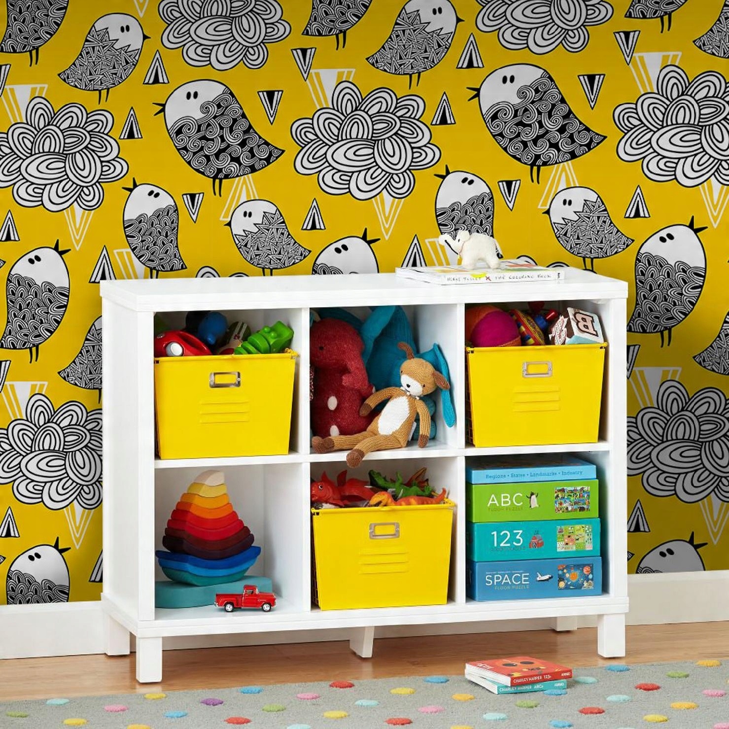 

Fototapeta na flizelinie Doodle żółty ptak 152x104