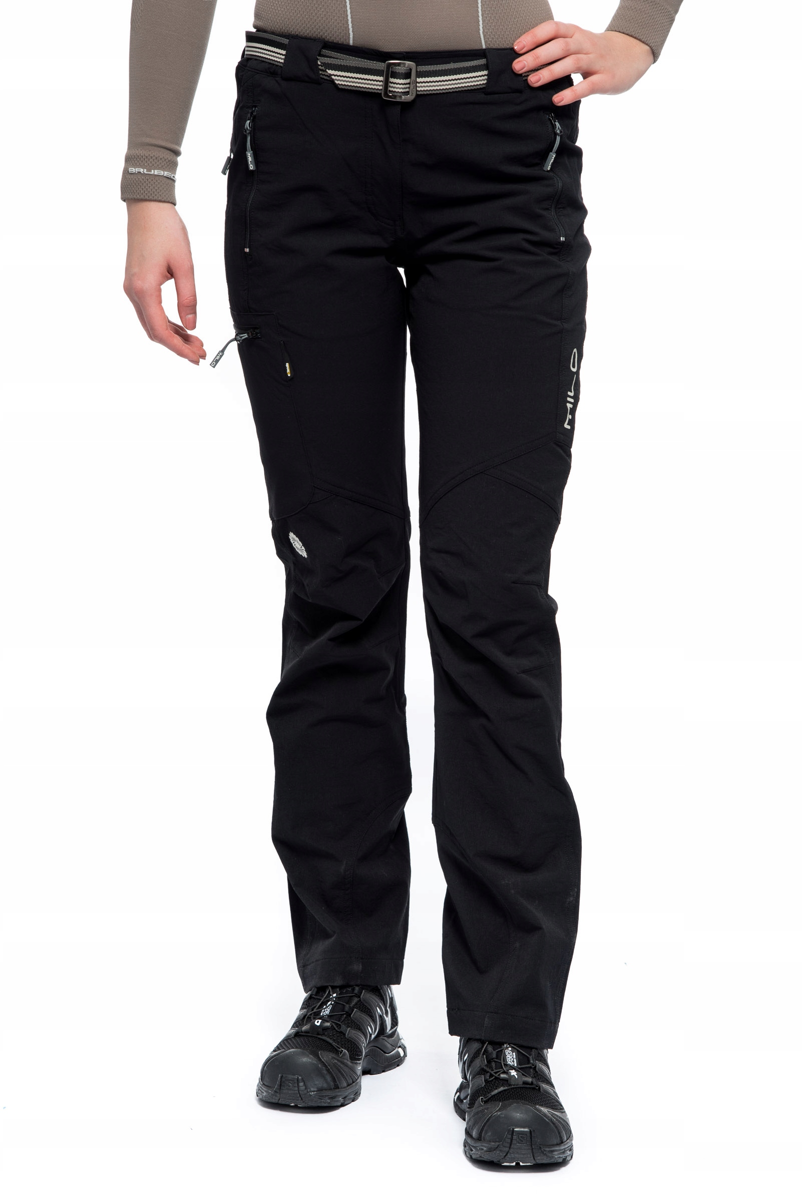 Spodnie Trekkingowe Damskie Milo Vino Lady - Black S Rozmiar S