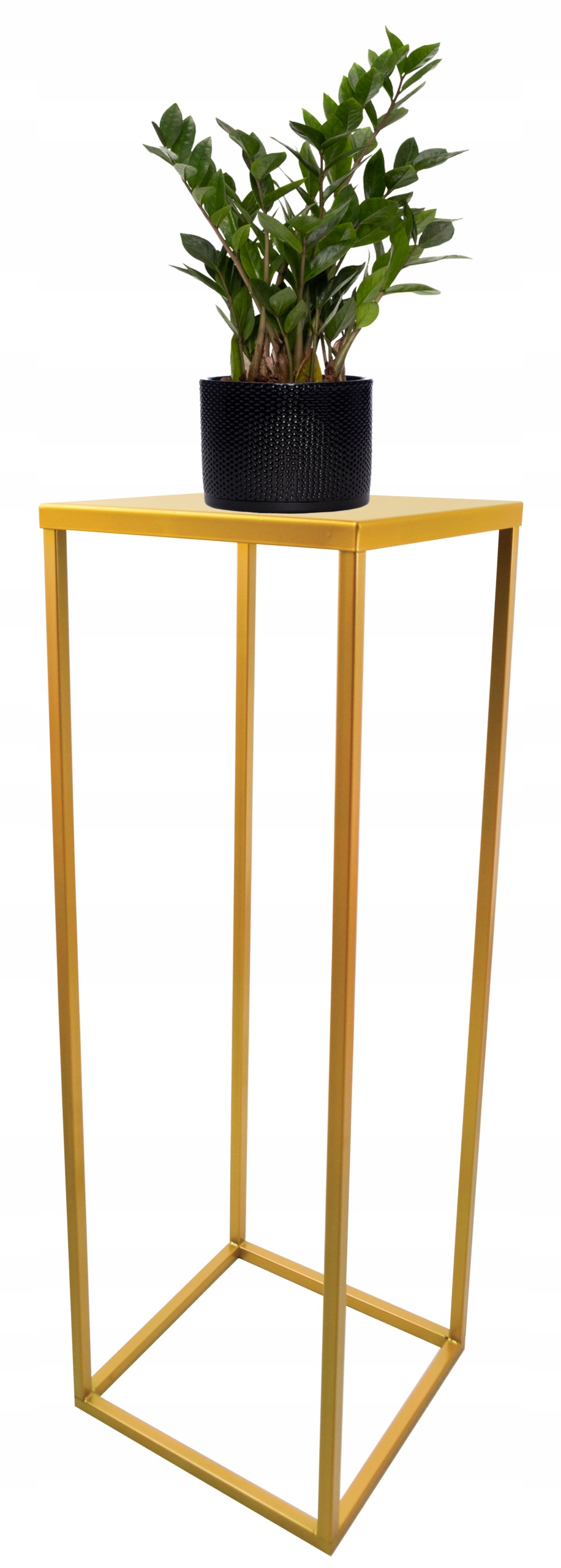

Kwietnik stojący metalowy loft złoty 60cm