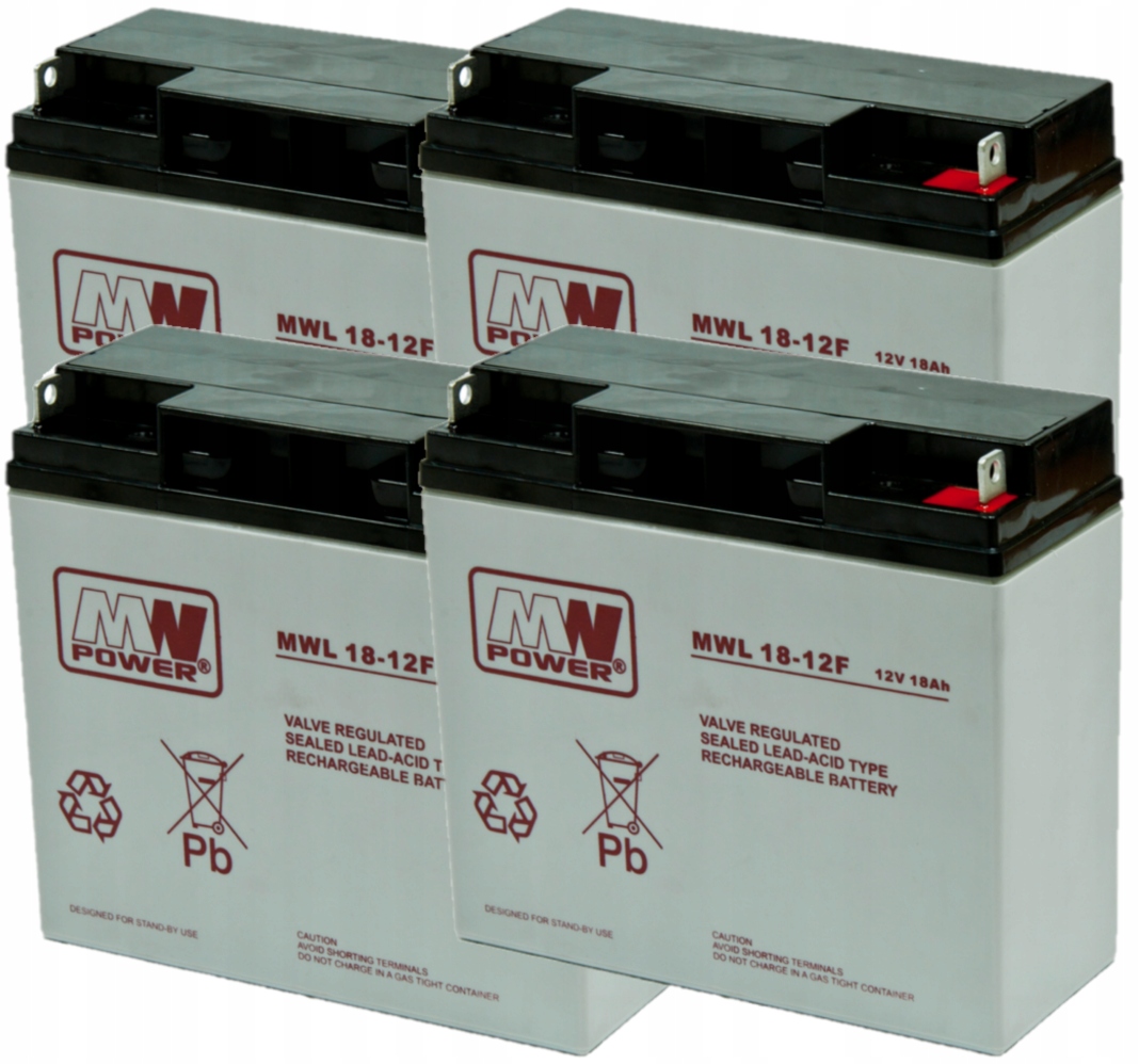 APCRBC55 RBC 55 ZESTAW AKUMULATORÓW PAKIET BATERII UPS APC 4x MWL 18-12F