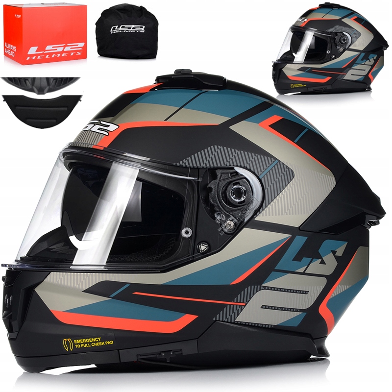 Motocyklová Prilba LS2 FF808 Stream II Road Kevlar Systém Pinlock Clona
