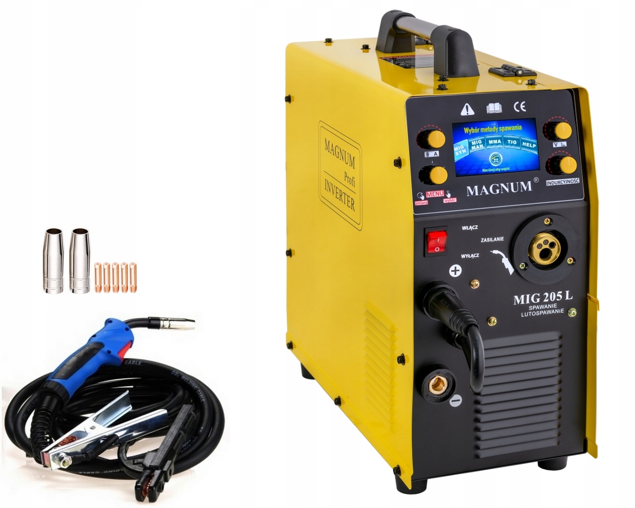Spawarka Migomat Magnum 205L LCD Lutospawanie