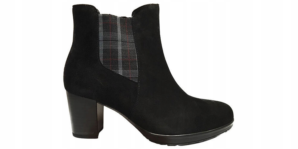 Gabor Dámské kotníkové boty černé semišové boty na zip 38