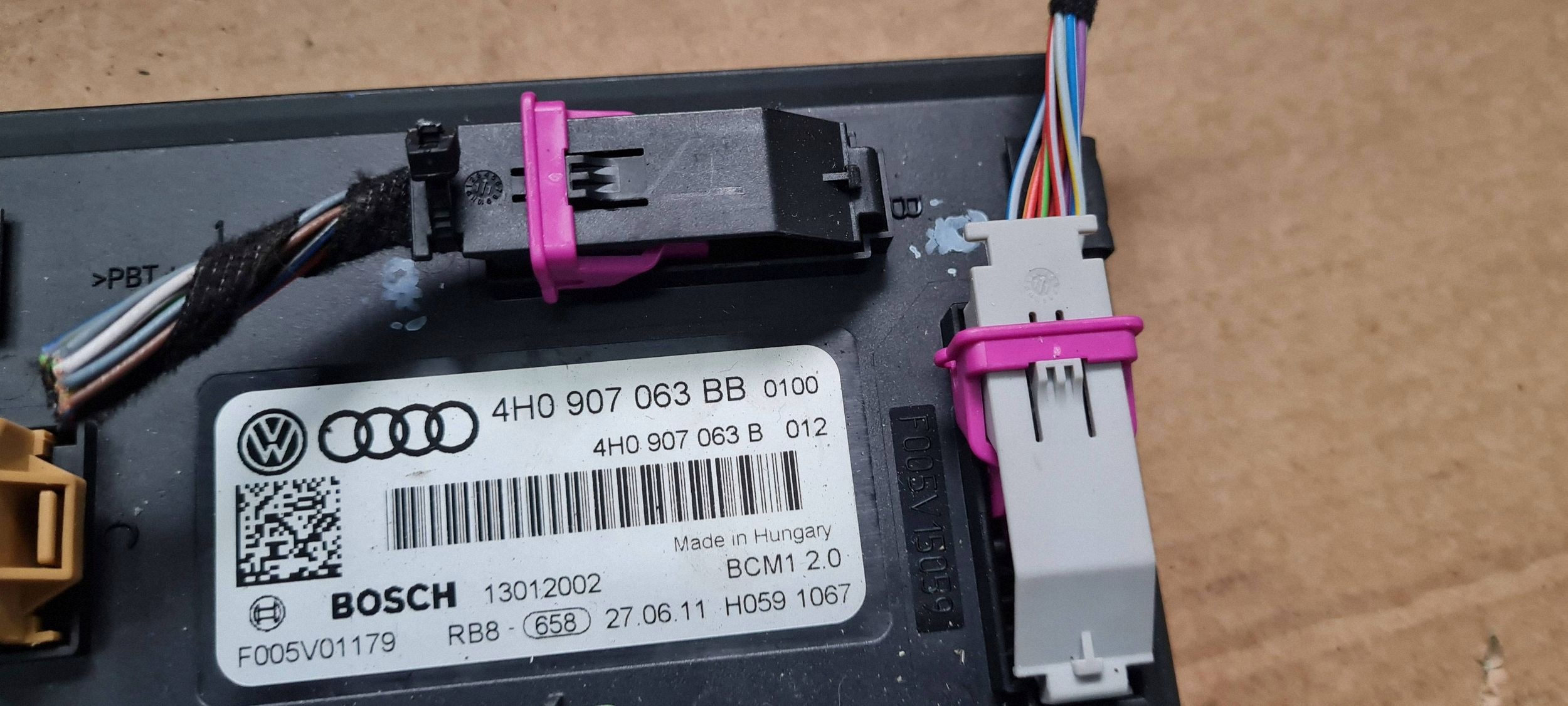 A6 C7 4G module control unit KOMFORTU plugs 4H0907063BB A7 4G