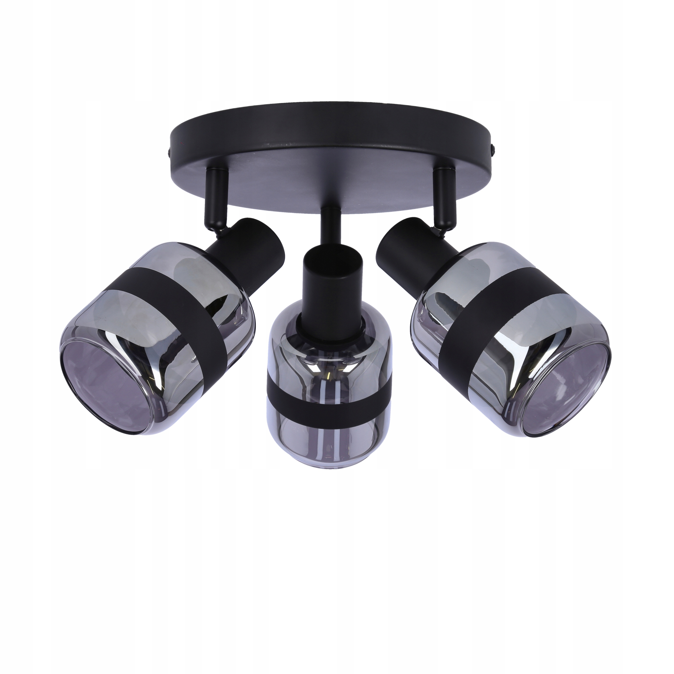 Stropné Svietidlo Yuki čierny mat 3xE14 stropná lampa do obývačky, kuchyne, moderný