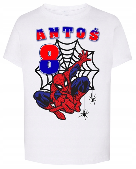 

Koszulka Dziecięca T-Shirt Spiderman Urodziny 80