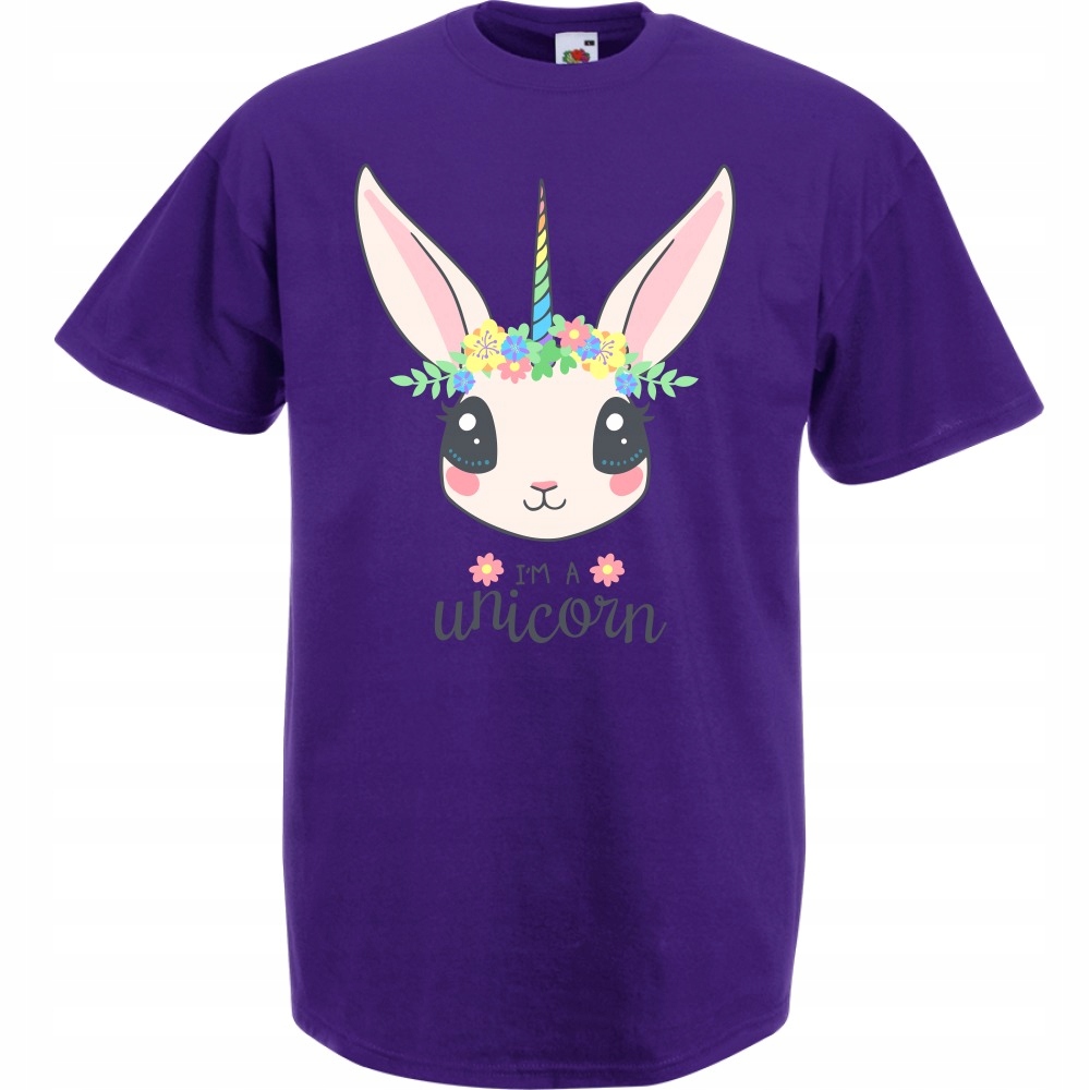 

Koszulka unicorn jestem jednorożcem XL fioletowa
