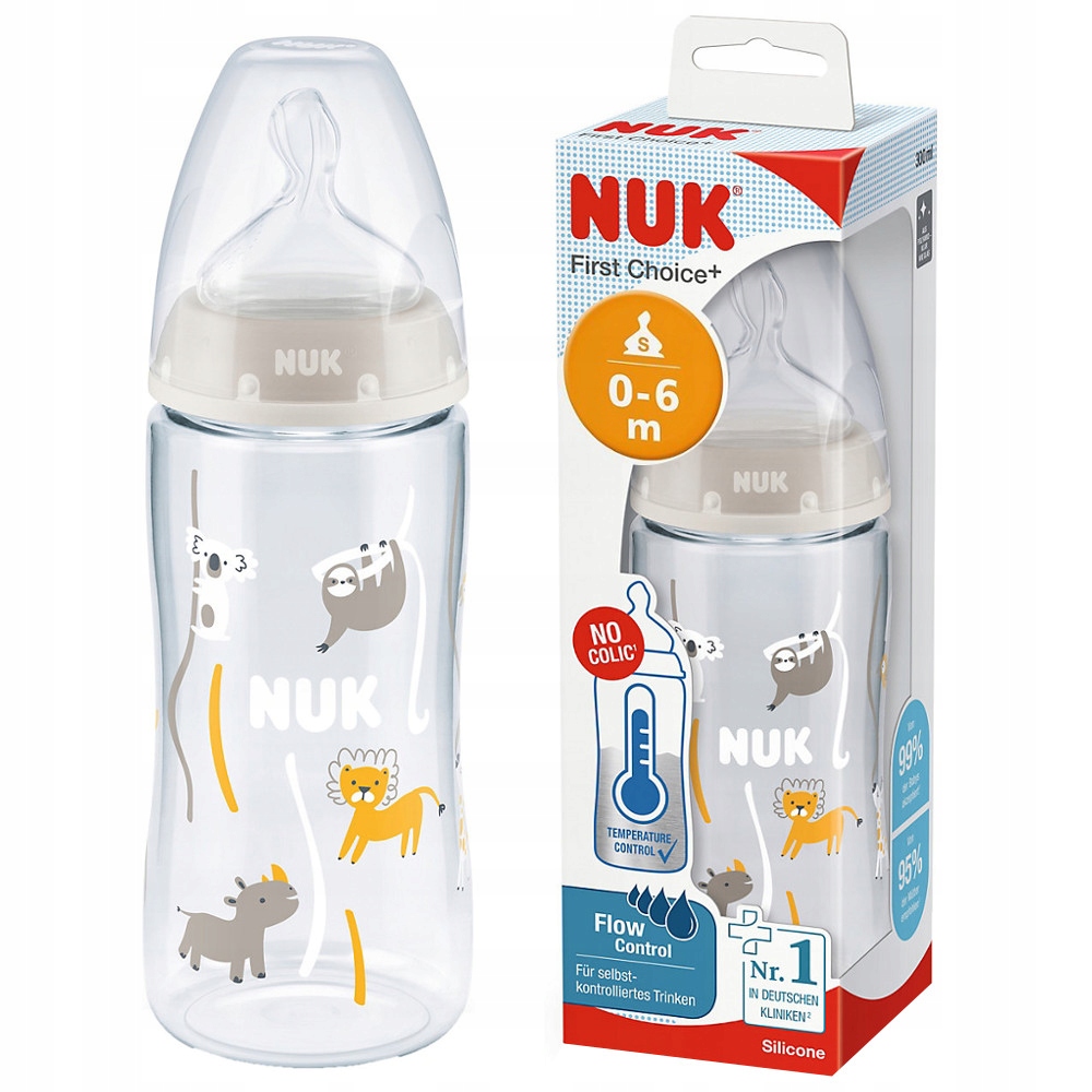 

Nuk Butelka Antykolkowa Z Czujnikiem 300ml 0m+