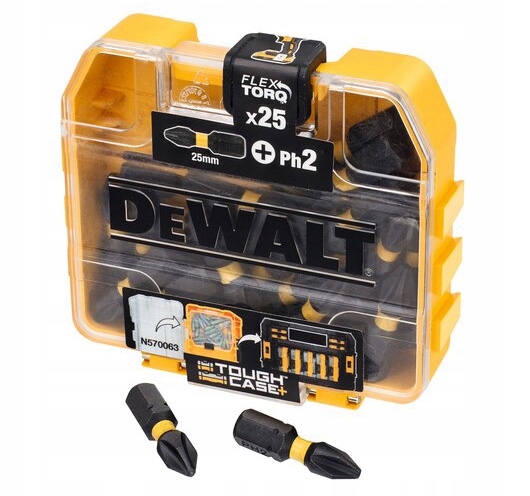 

Dewalt DT70555T-QZ Zestaw Bitów Końcówki 25x PH2