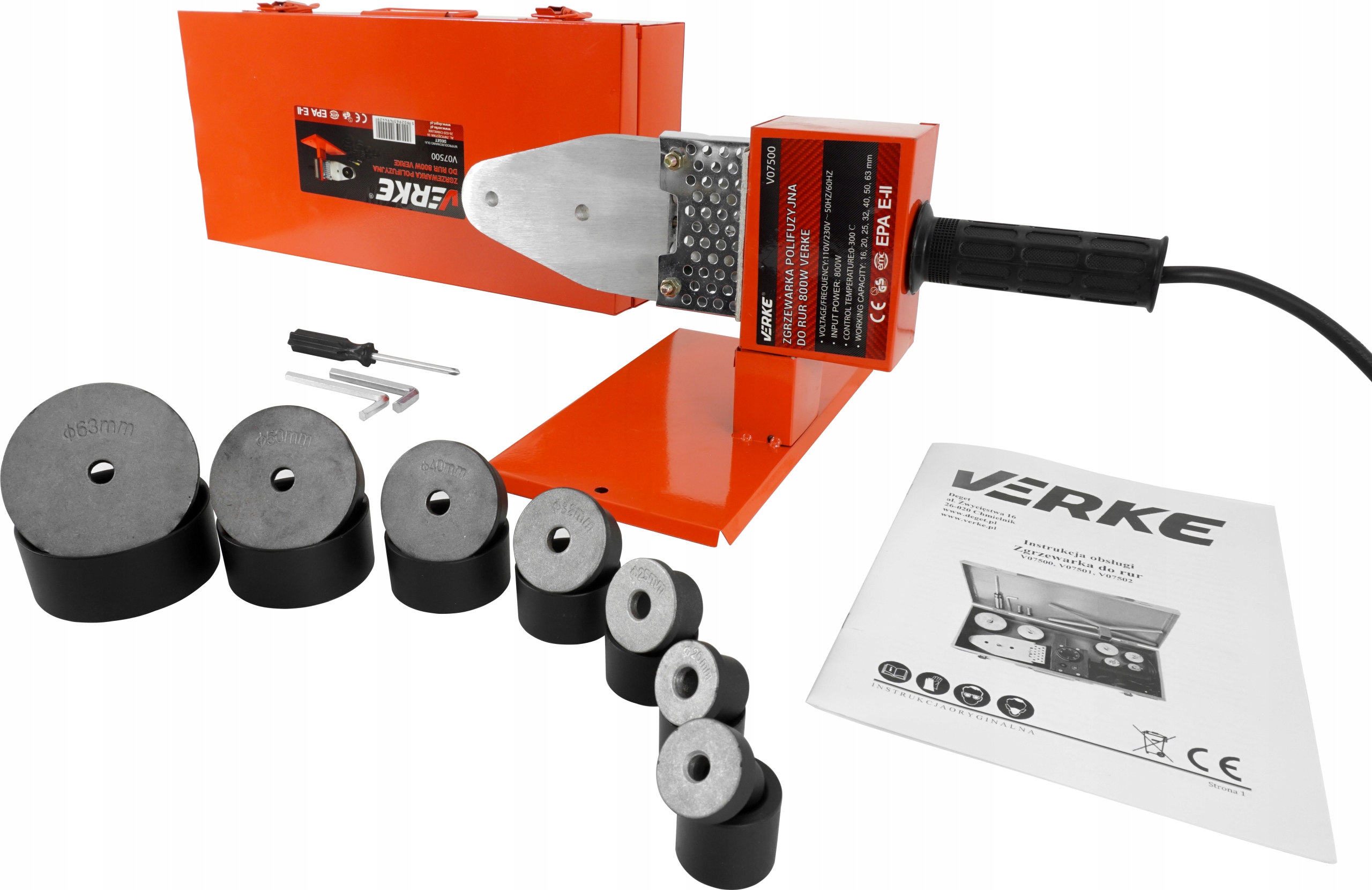 ПОЛІФУЗІЙНИЙ ЗВАРЮВАЛЬНИЙ АПАРАТ ДЛЯ ТРУБ 800W МАТРИЦІ КОМПЛЕКТ