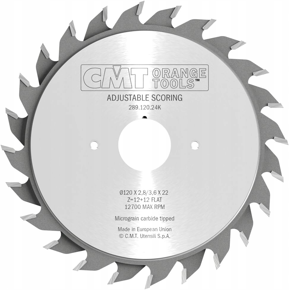 Cmt Skládací podřezávač 120x22x12+12Z 2.8 3.6 mm