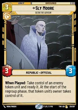 Karta Sly Moore, Secretive Advisor SWU TWI #211