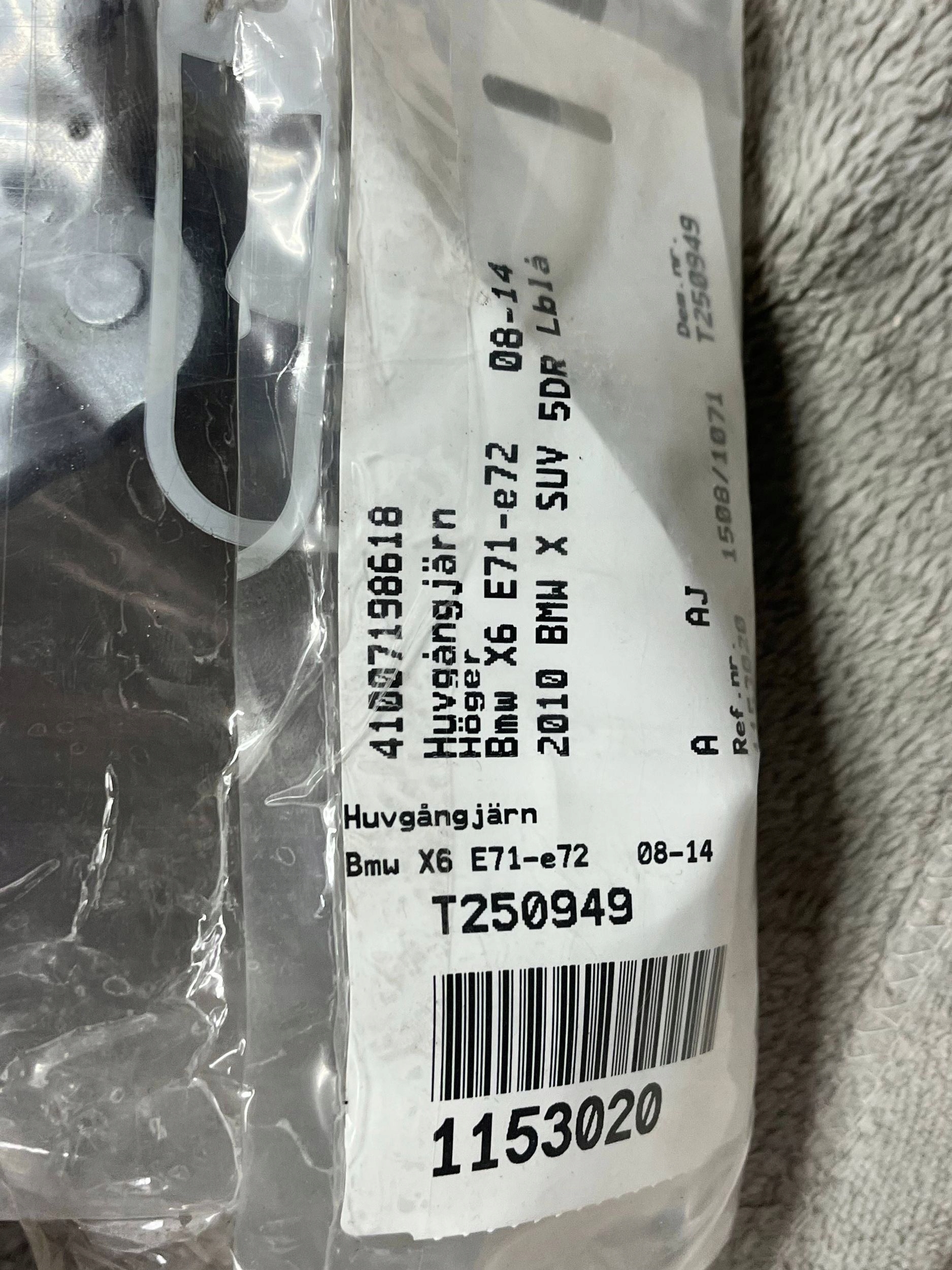 BMW X5 X6 E70 E71 hinge bonnets right 7208628