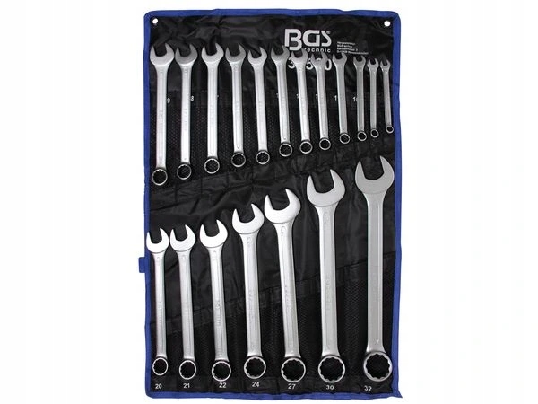Bgs Technic Bgs 30500 Očkoploché kľúče 8 ÷ 32 mm. Din 3113A. Súprava 19 dielov v